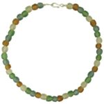 Glass pearls Collection (coordinated pieces): Glass Pearls Necklace - Rainbow