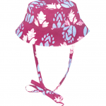 Babies Sun hats-Pink Fleur de Lis Organic cotton