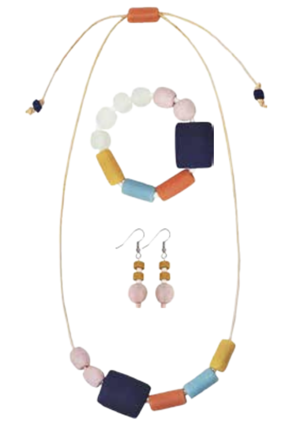 Recycled Glass Kalahari Earrings: Multicolour