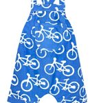 Unisex Baby rompers-Blue Bikes Organic Cotton