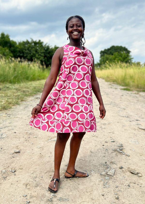 Eli Dress - Cut out Wine Organic Cotton