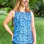 Boardwalk Blouse-Rawr Blue Organic Cotton