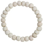 Glass pearls Collection : Bracelet - White